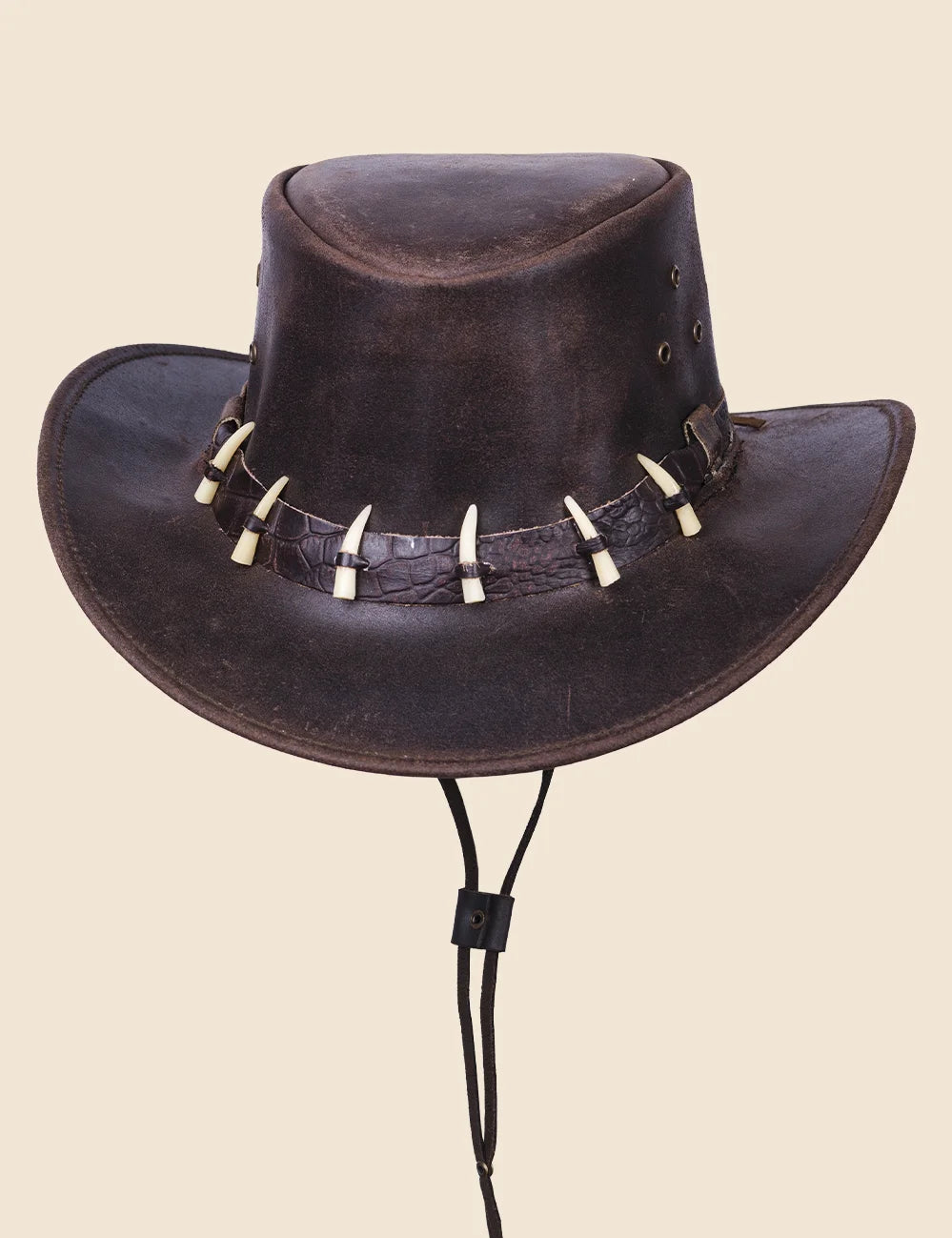 Croc Watcher Cowboy Leather Hat