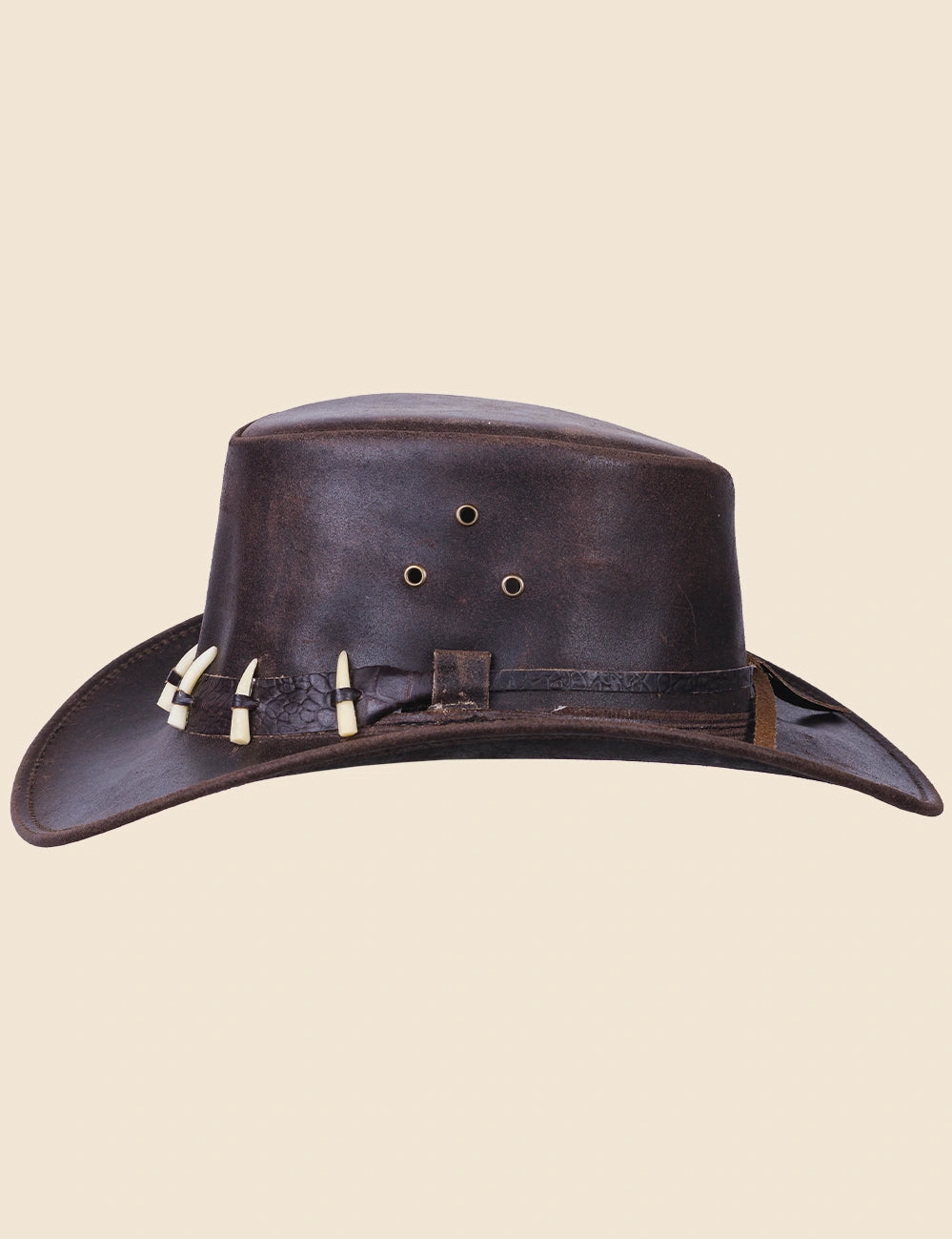 Croc Watcher Cowboy Leather Hat