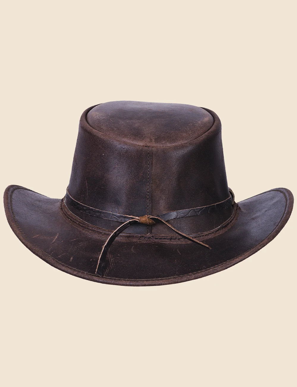 Croc Watcher Cowboy Leather Hat