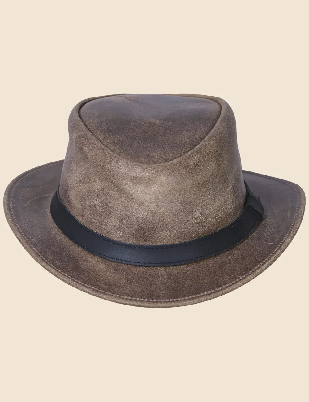 Rodeo Aussie Leather Cowboy Hat