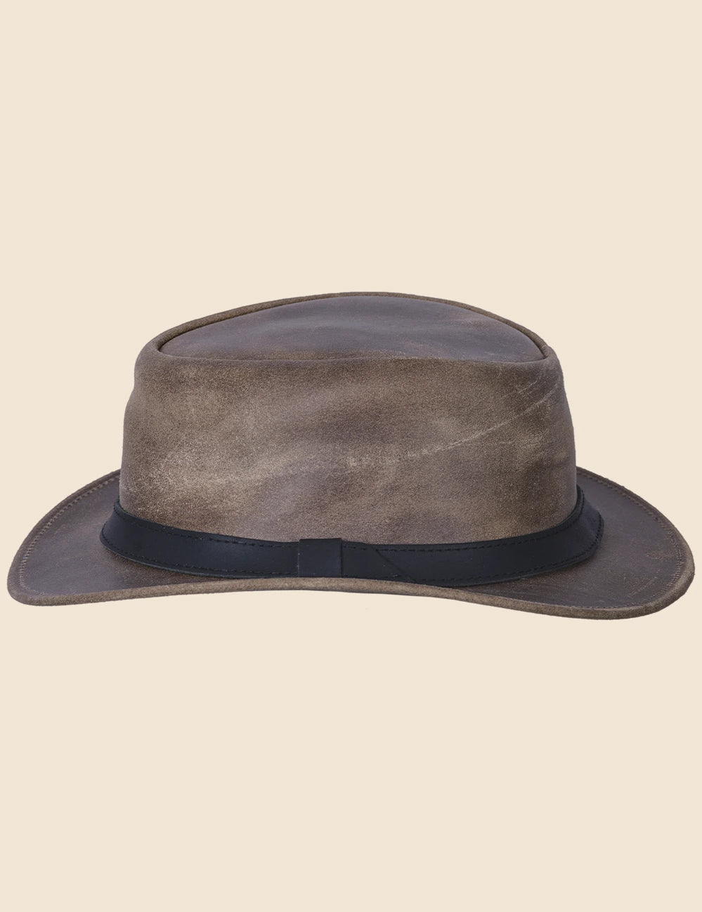 Rodeo Aussie Leather Cowboy Hat