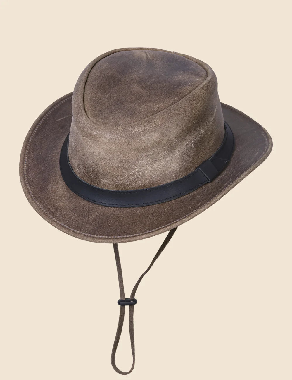 Rodeo Aussie Leather Cowboy Hat
