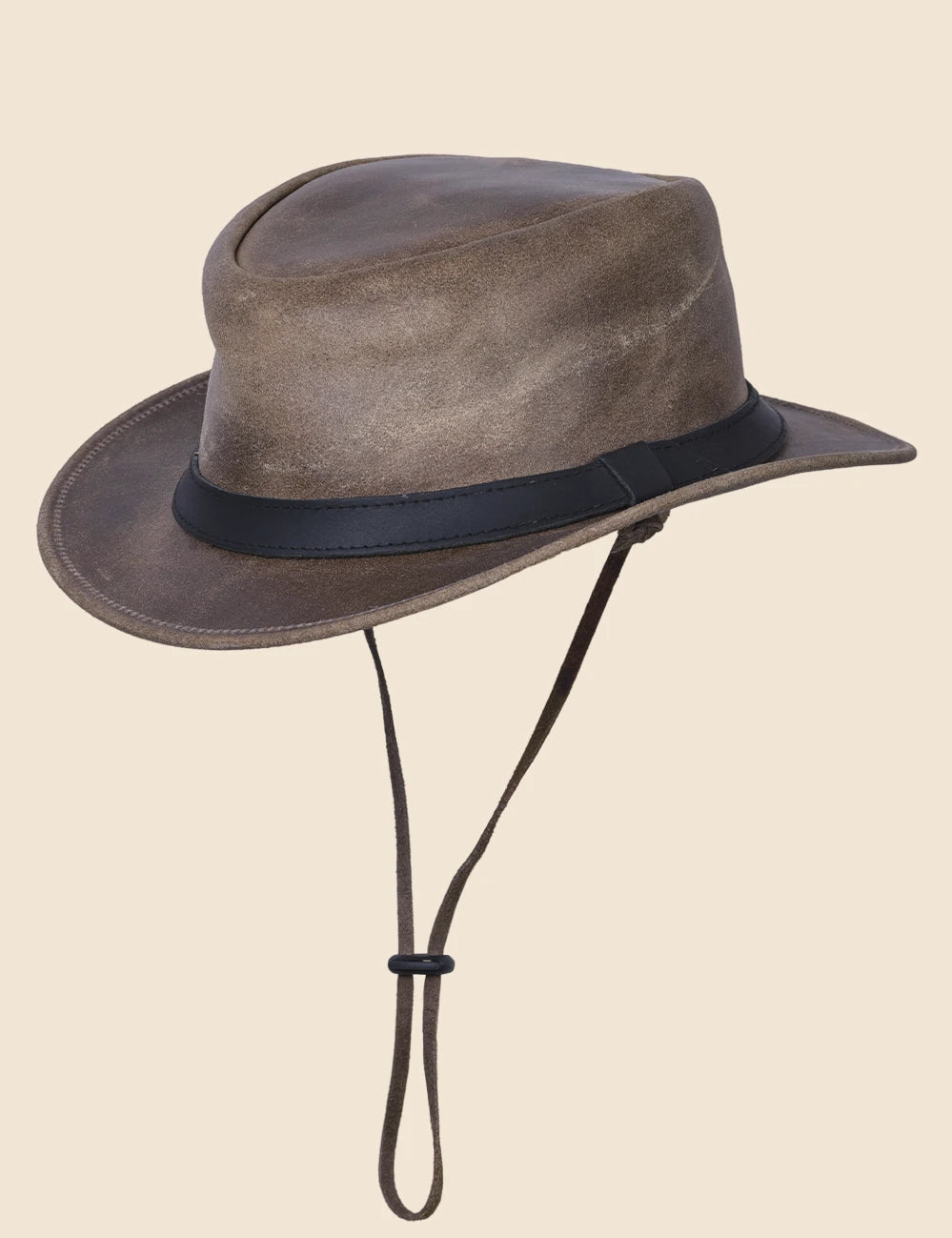 Rodeo Aussie Leather Cowboy Hat