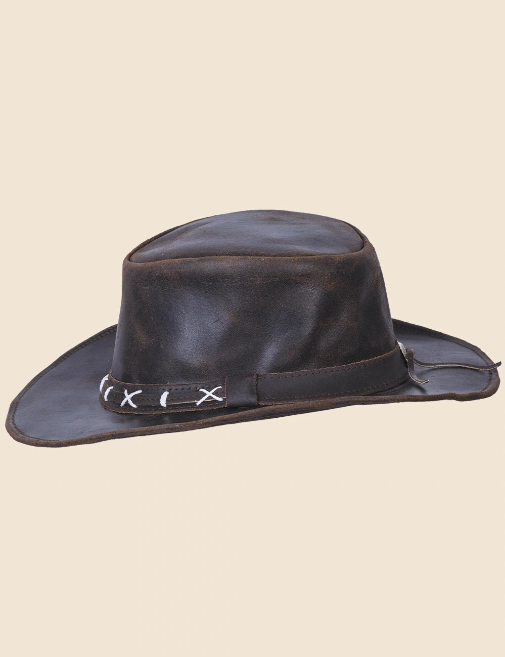Classic Cowboy Leather Hat