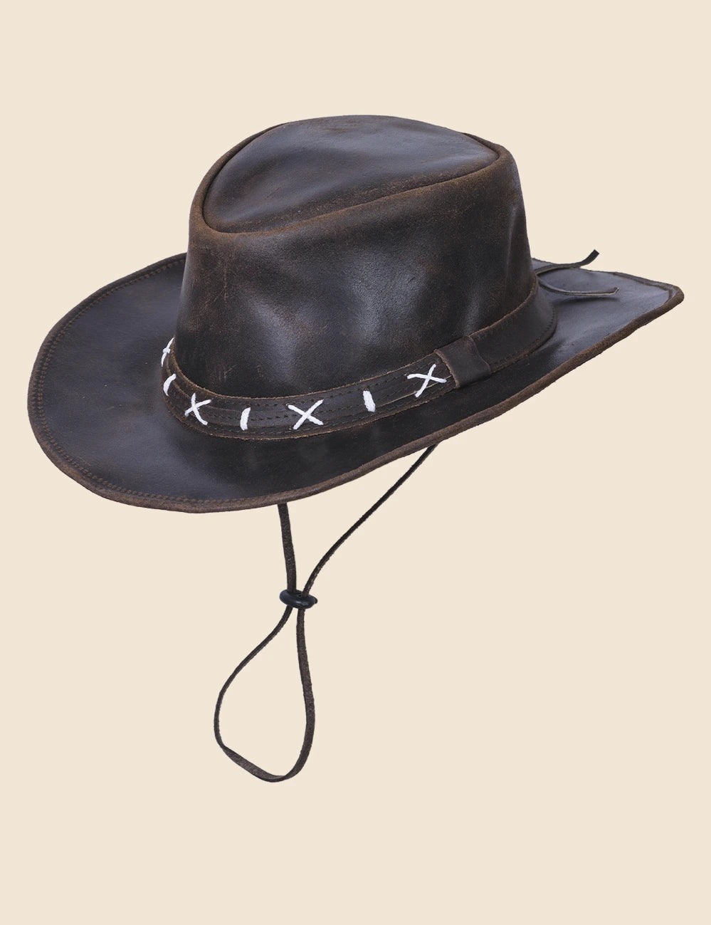 Classic Cowboy Leather Hat