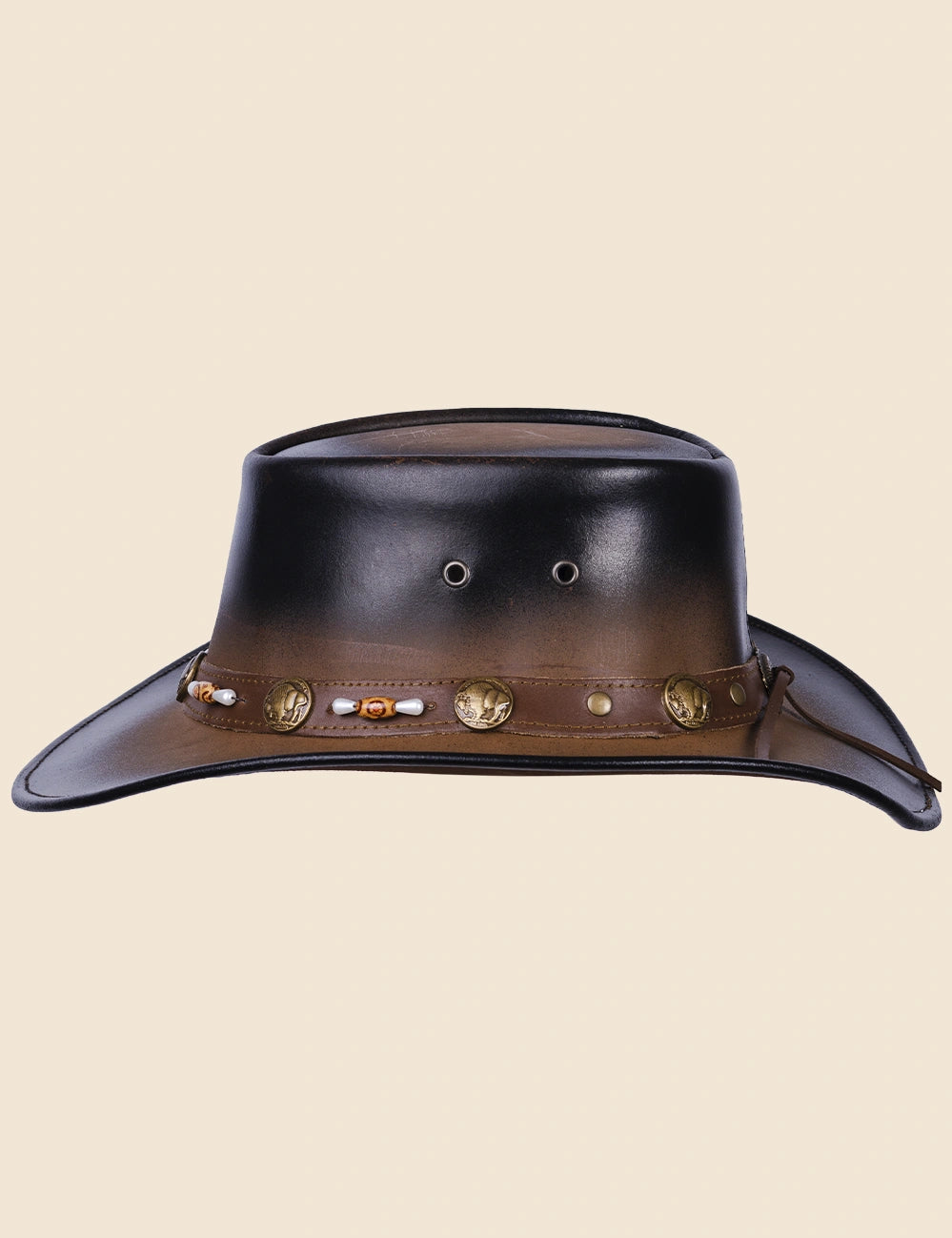 Bone Trail Cowboy Leather Hat