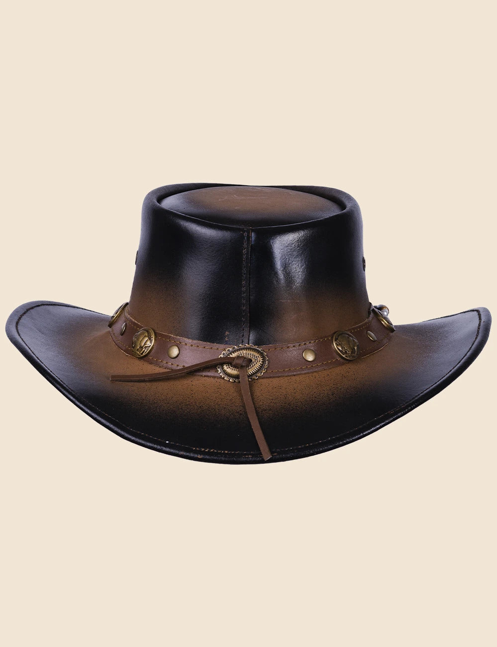 Bone Trail Cowboy Leather Hat