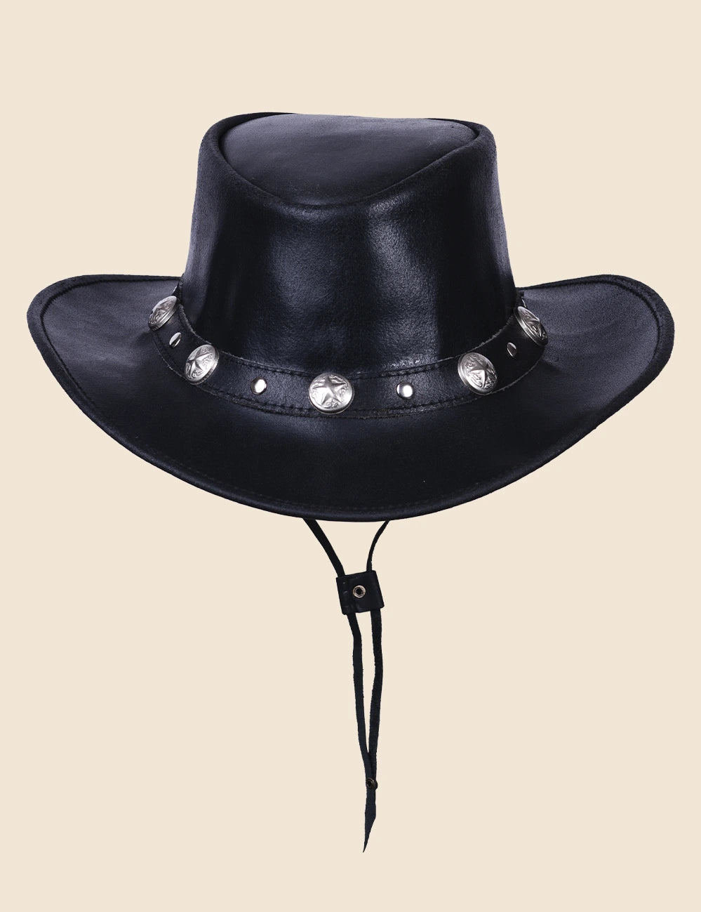 Star Marshal Cowboy Leather Hat