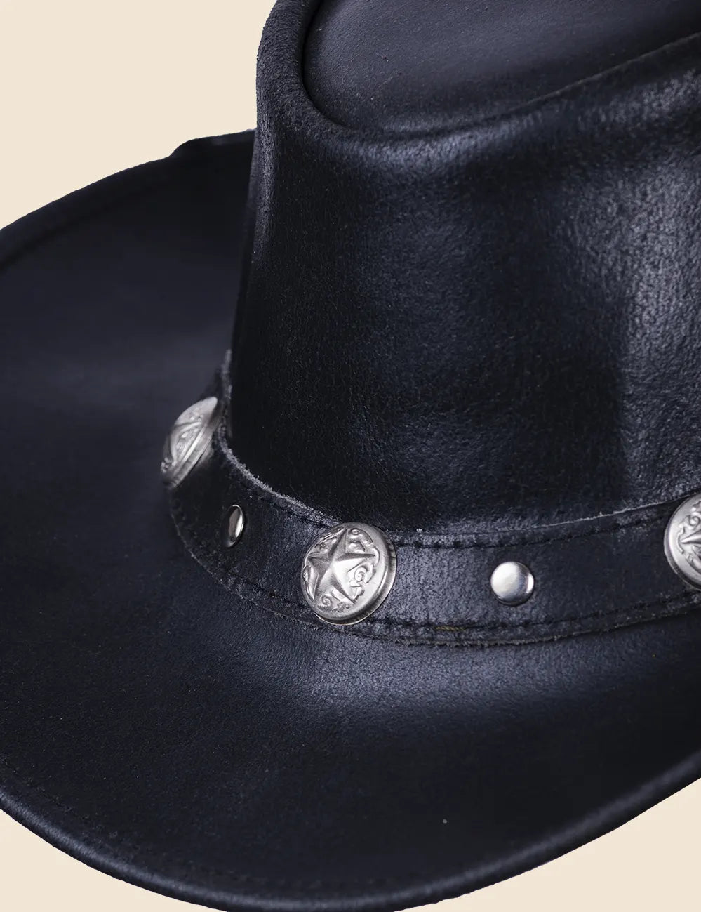 Star Marshal Cowboy Leather Hat