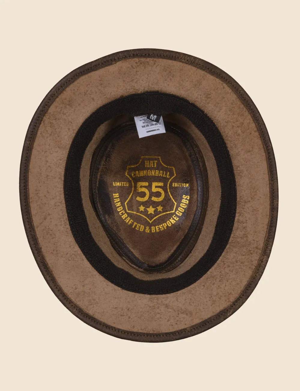 Smoke Trilby Leather Hat