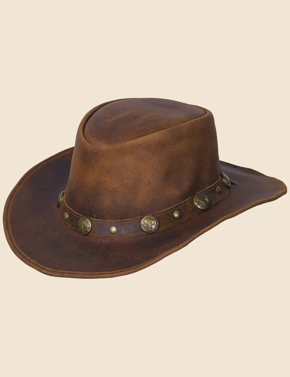 Wild West Cowboy Leather Hat