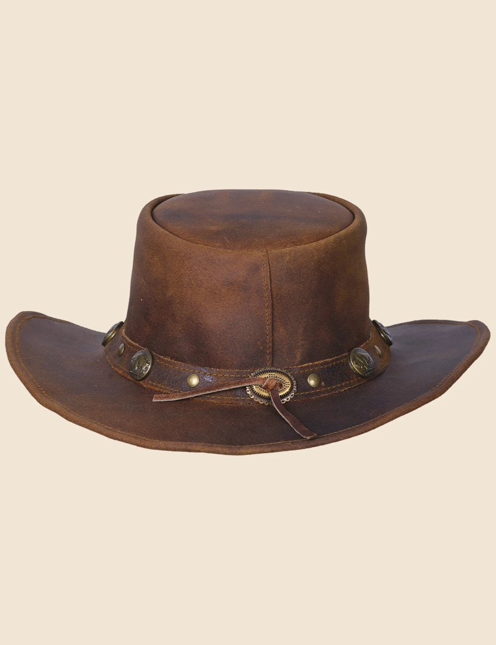 Wild West Cowboy Leather Hat