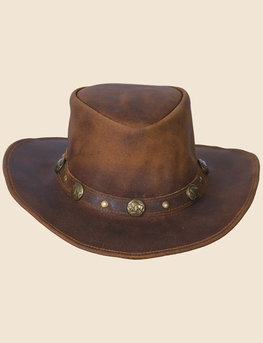 Wild West Cowboy Leather Hat