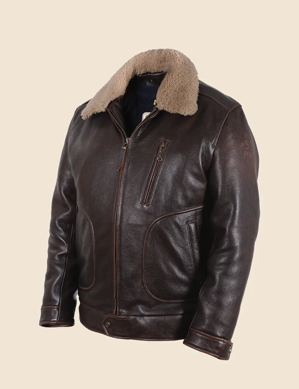 Ervin Baker 01 Leather Jacket brown