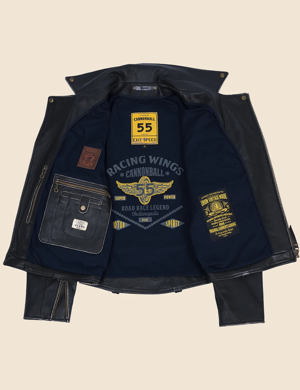 Crocker Leather Jacket black