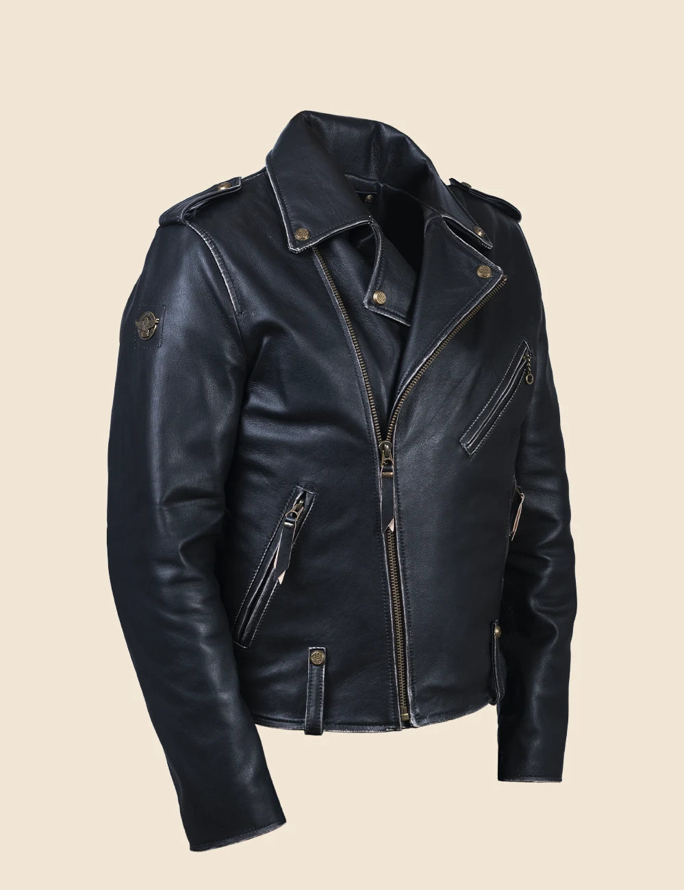 Crocker Leather Jacket black