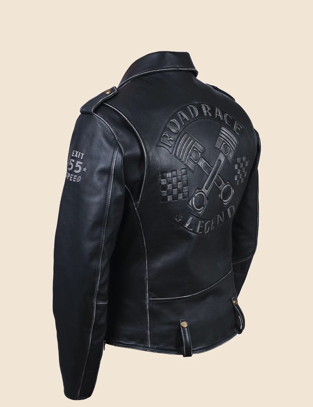 Crocker Leather Jacket black