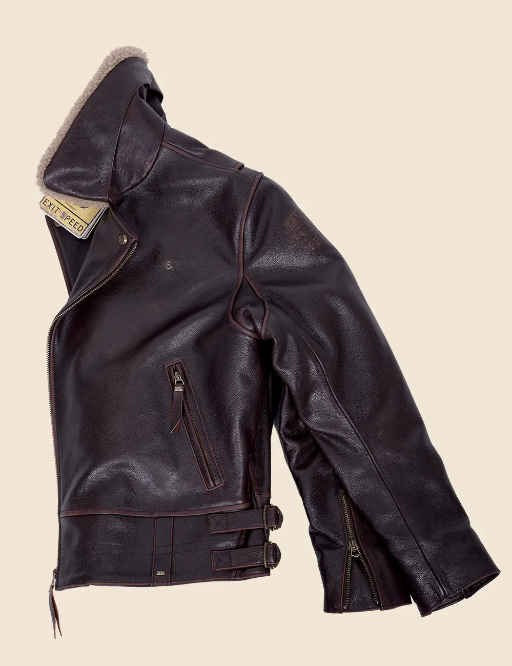 Indy 500 Leather Jacket brown