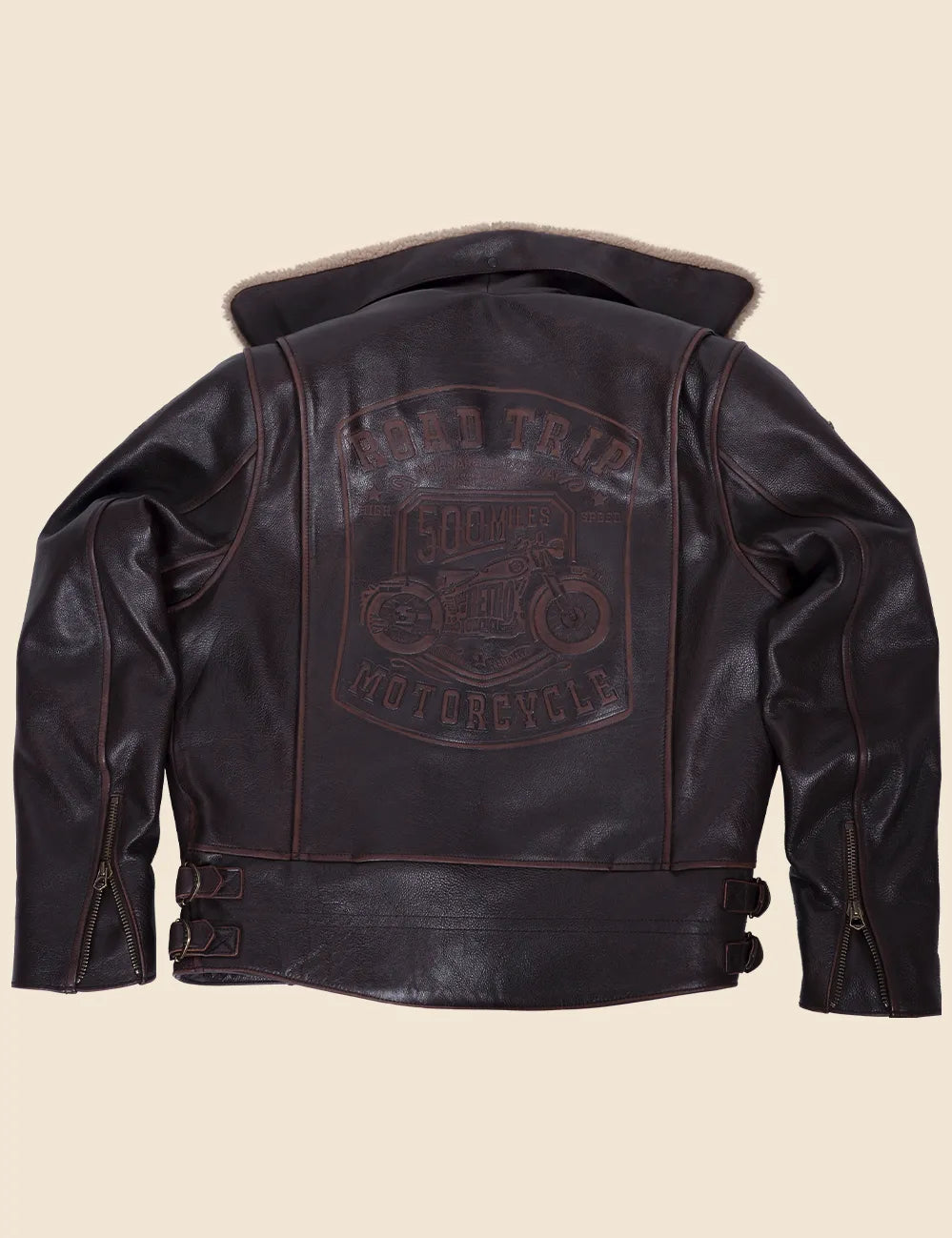 Indy 500 Leather Jacket brown