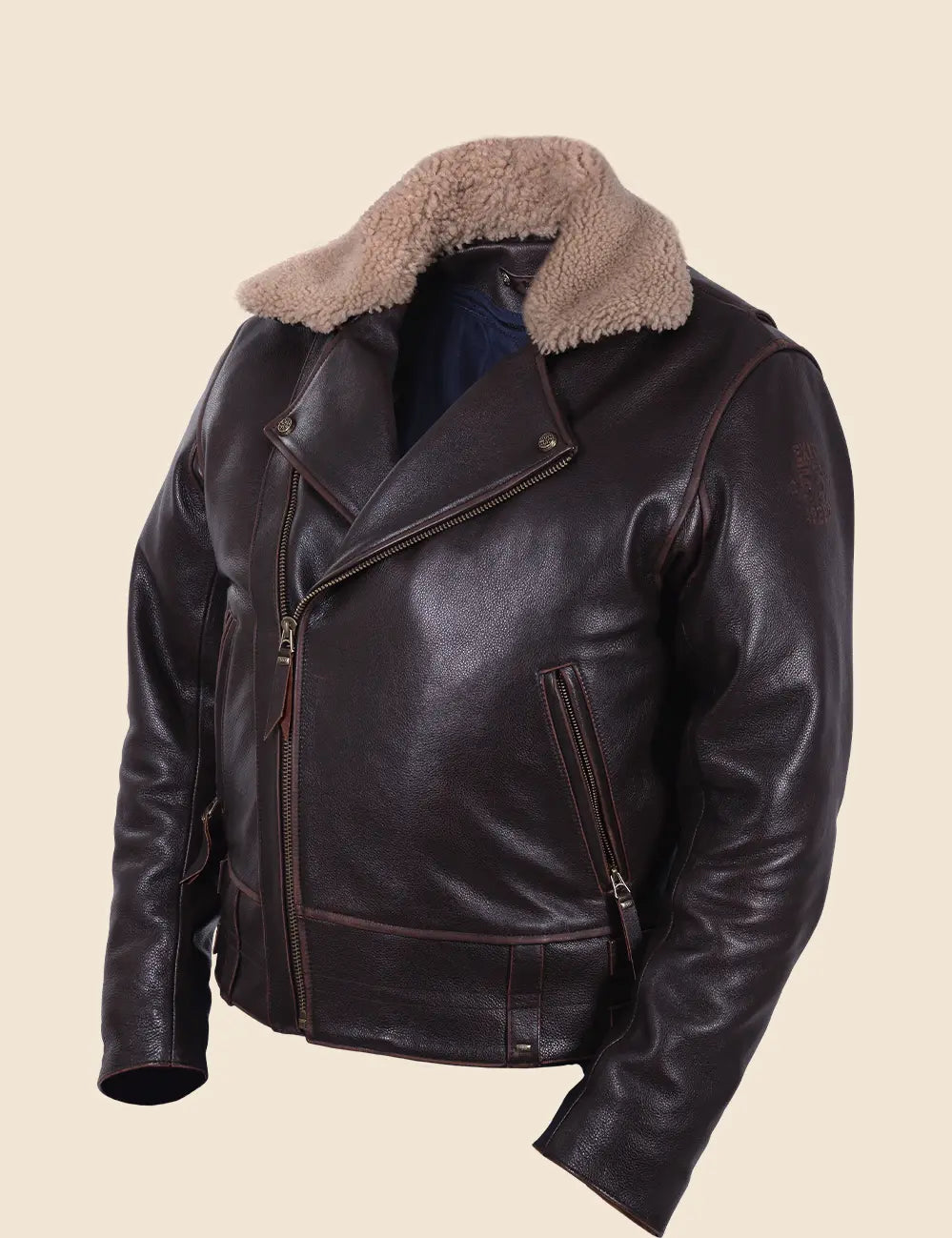 Indy 500 Leather Jacket brown