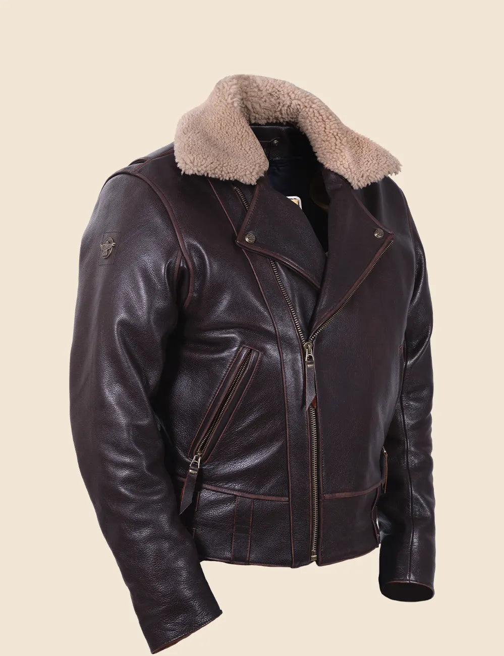 Indy 500 Leather Jacket brown