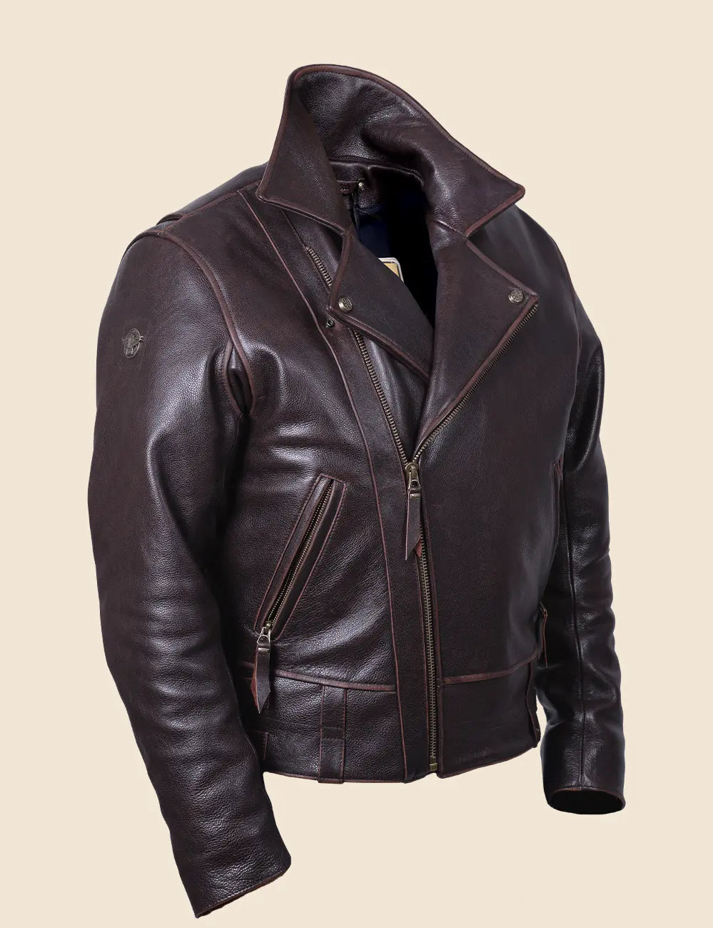Indy 500 Leather Jacket brown