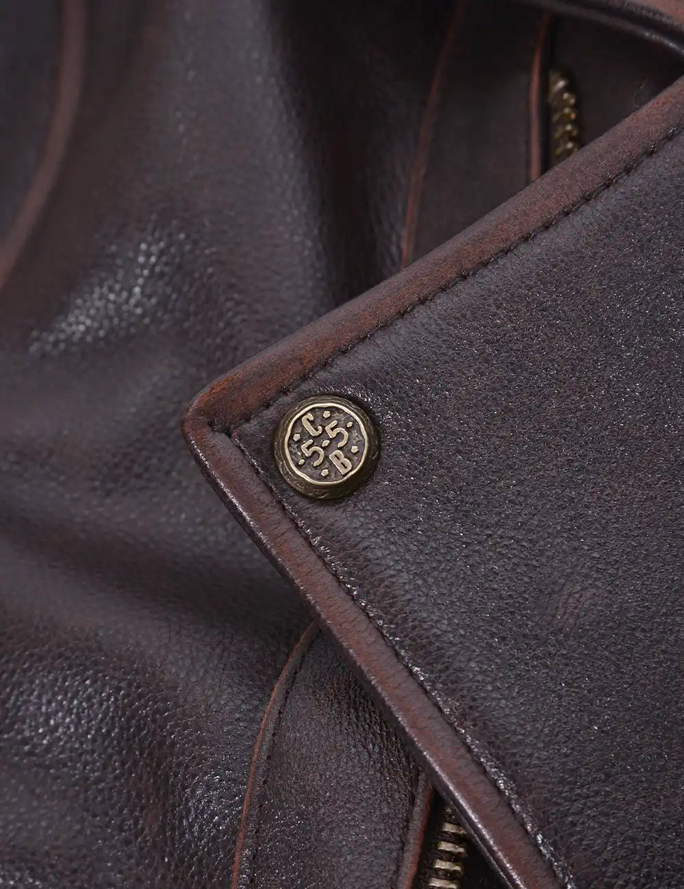 Indy 500 Leather Jacket brown