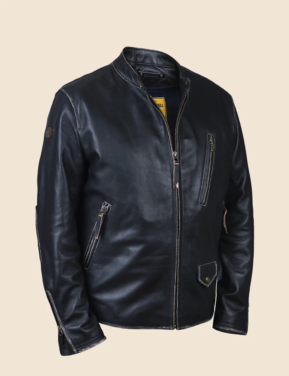 Brickyard 400 Leather Jacket black