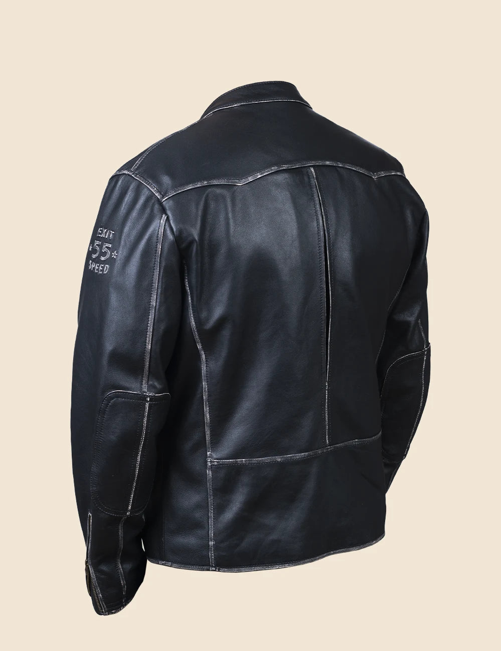 Brickyard 400 Leather Jacket black