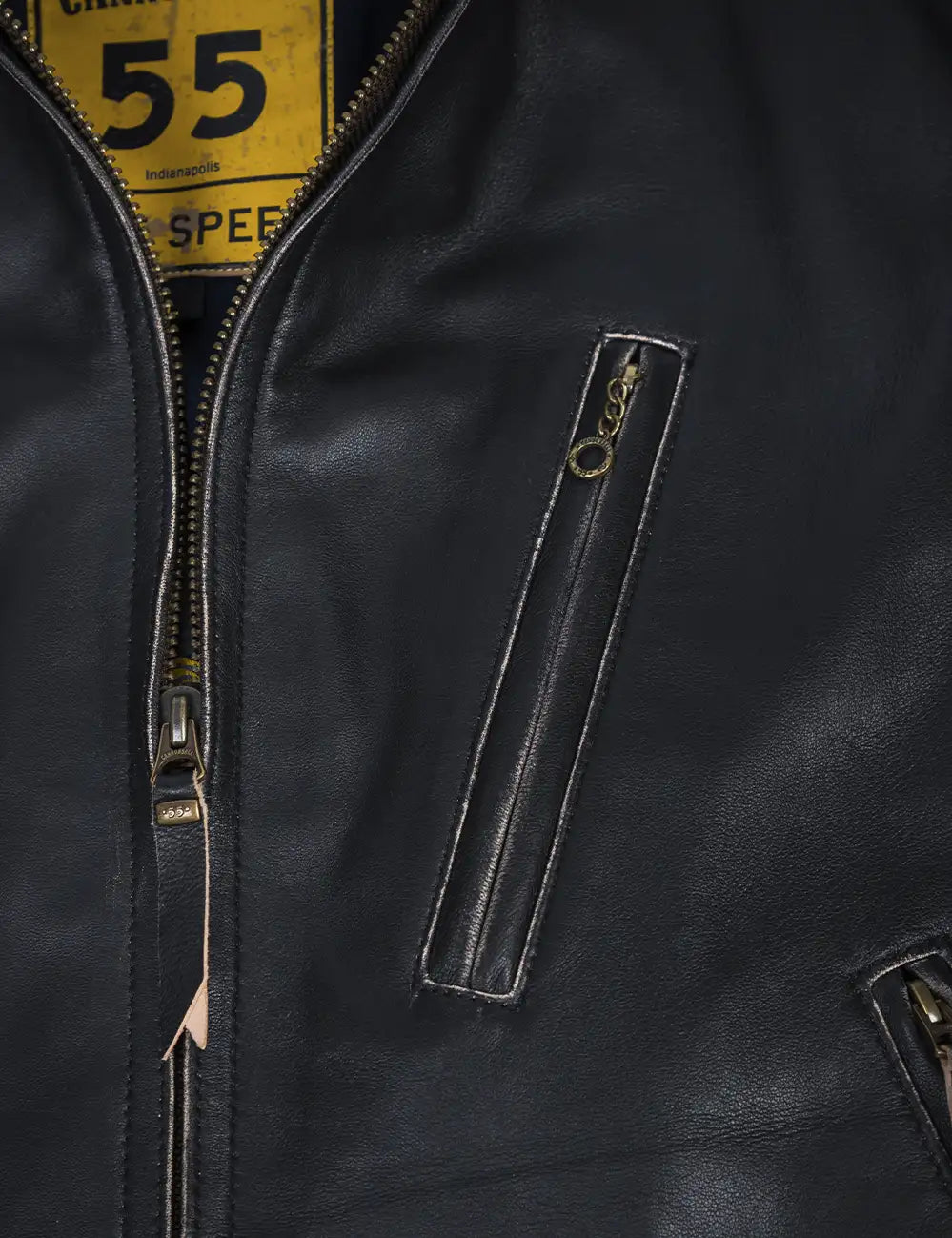 Brickyard 400 Leather Jacket black