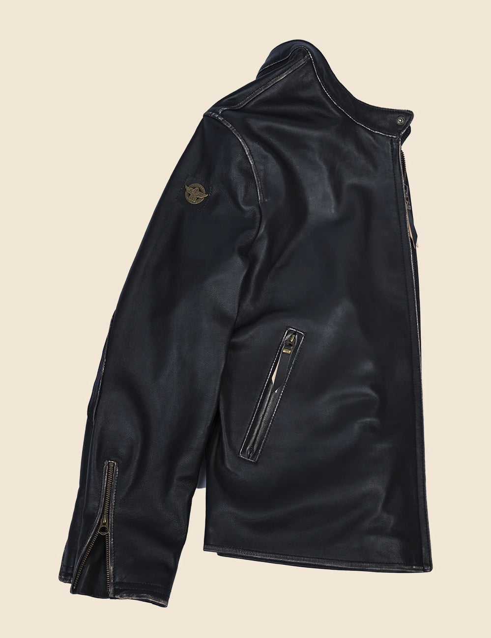 Brickyard 400 Leather Jacket black