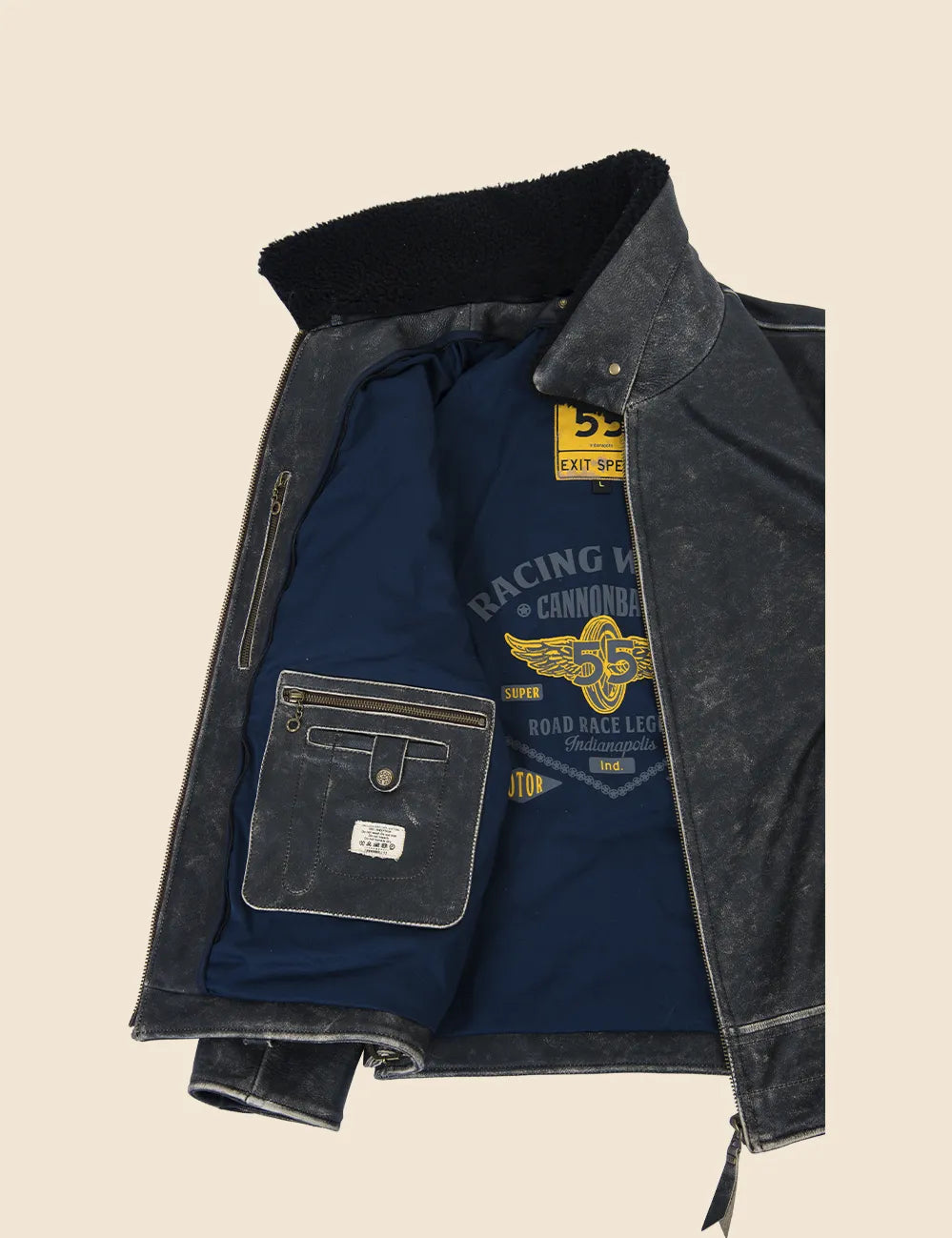 Highway Patrol Leather Jacket black