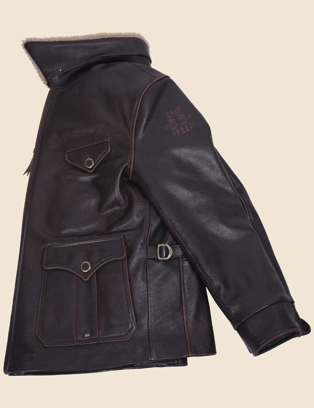 Graham-Paige Leather Jacket cracker brown