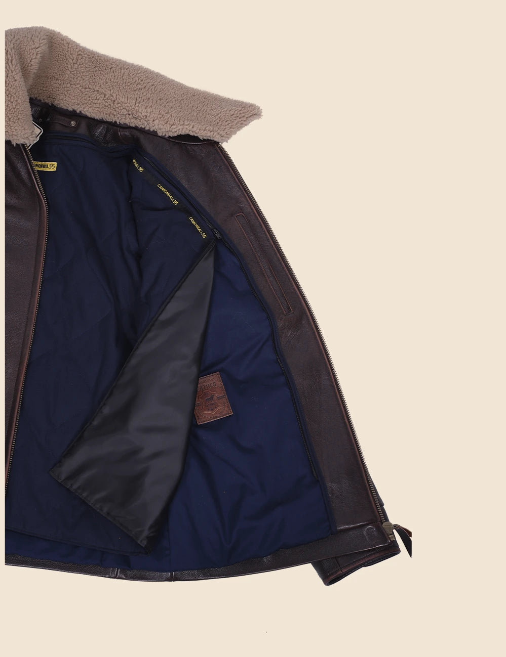 Graham-Paige Leather Jacket cracker brown