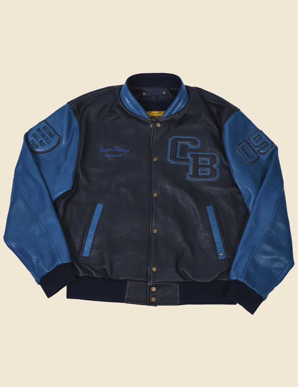 Winner 1909 Leather Varsity Jacket