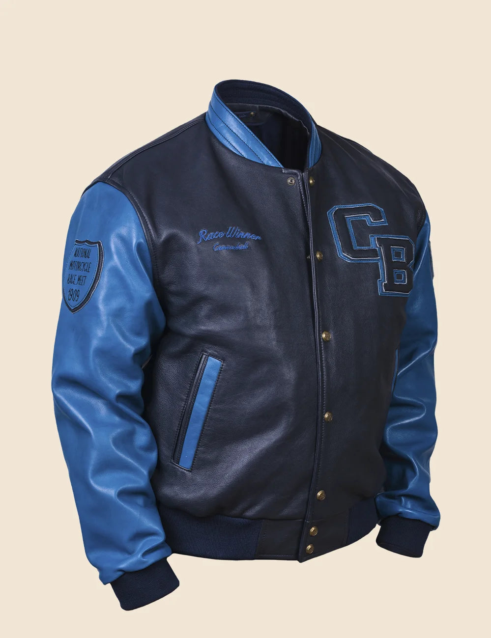 Winner 1909 Leather Varsity Jacket