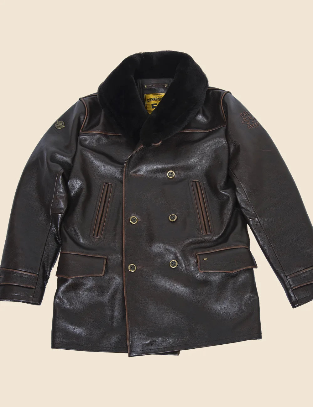 Great Western Leather Peacoat