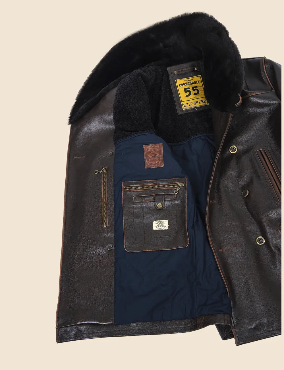Great Western Leather Peacoat