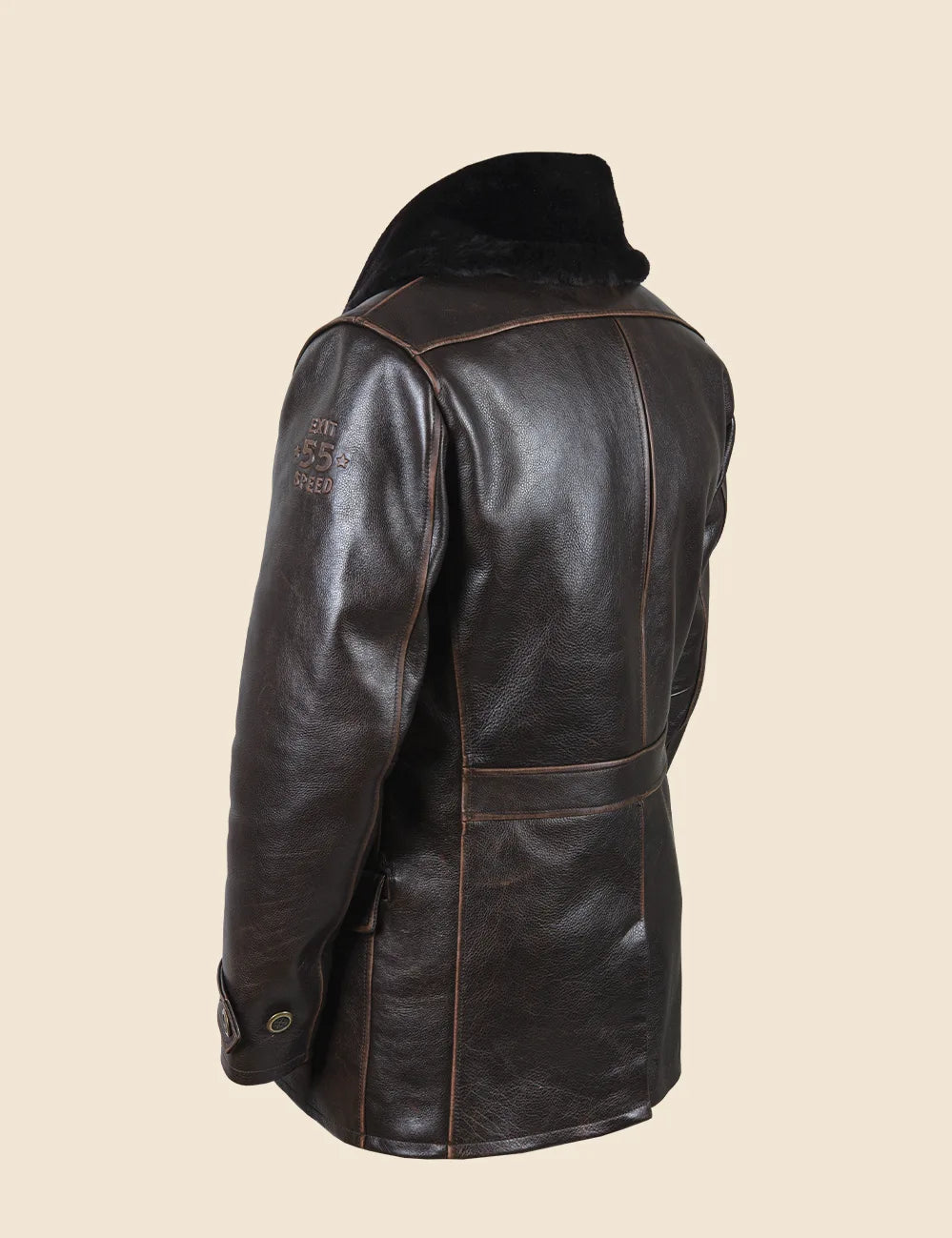 Great Western Leather Peacoat