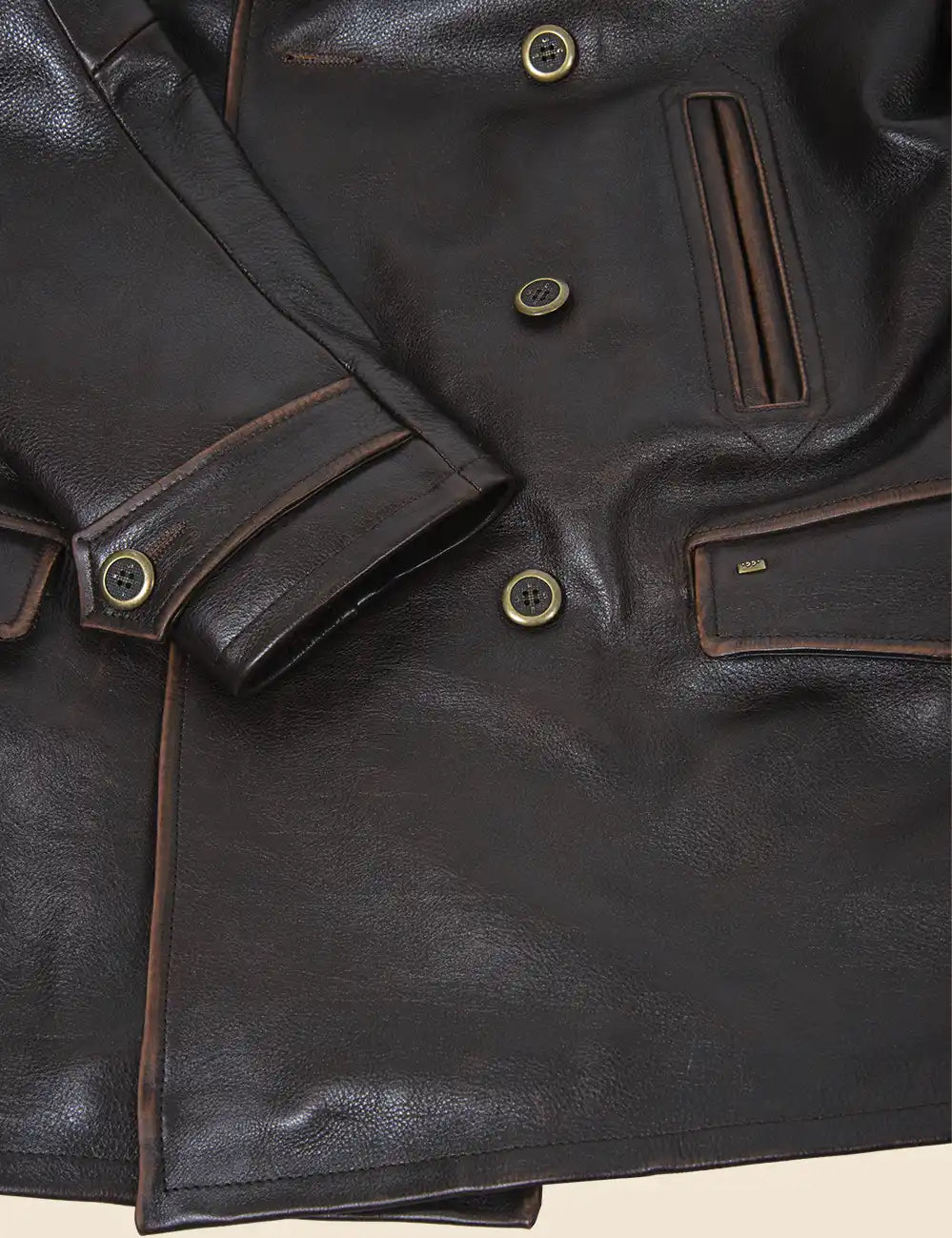 Great Western Leather Peacoat