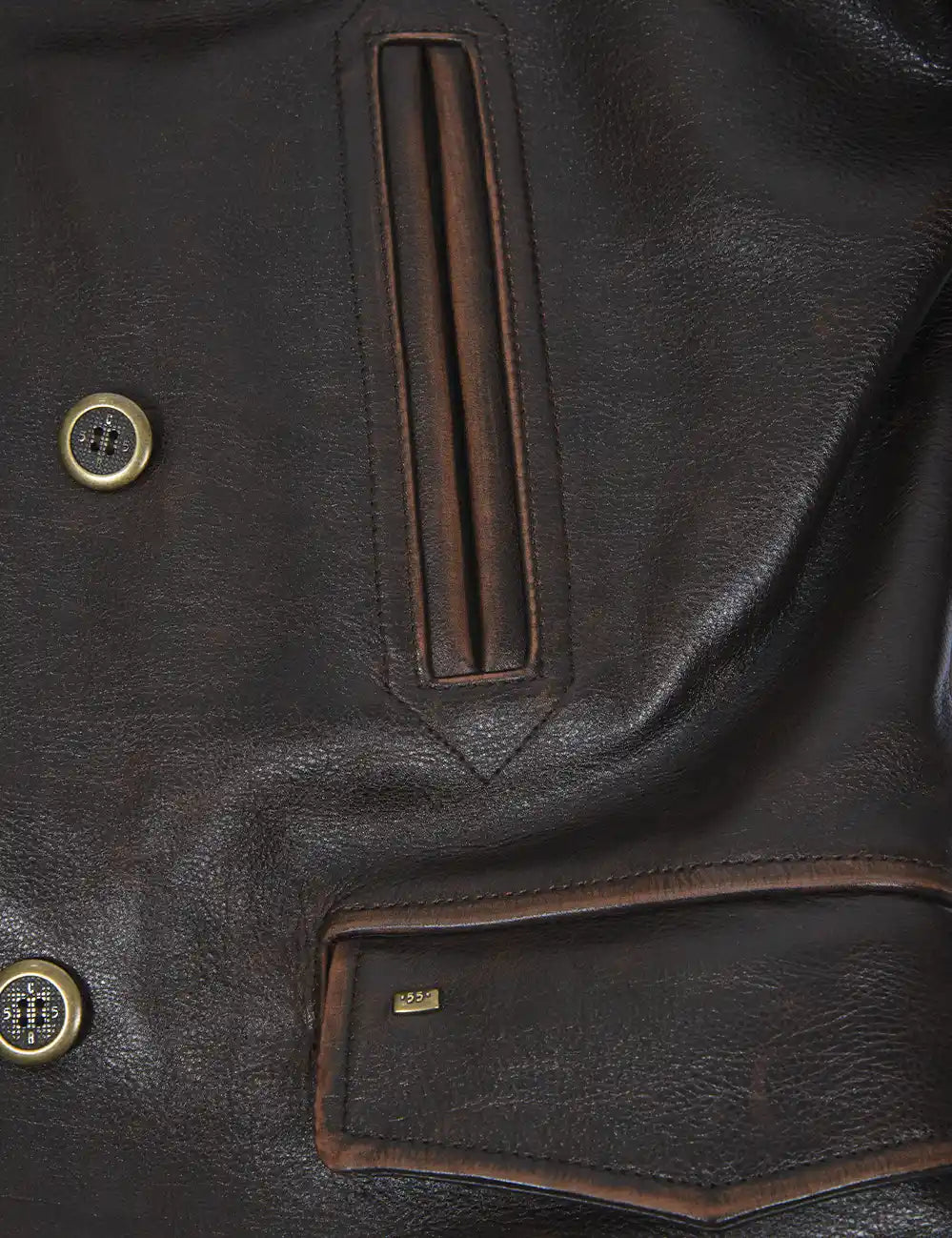 Great Western Leather Peacoat