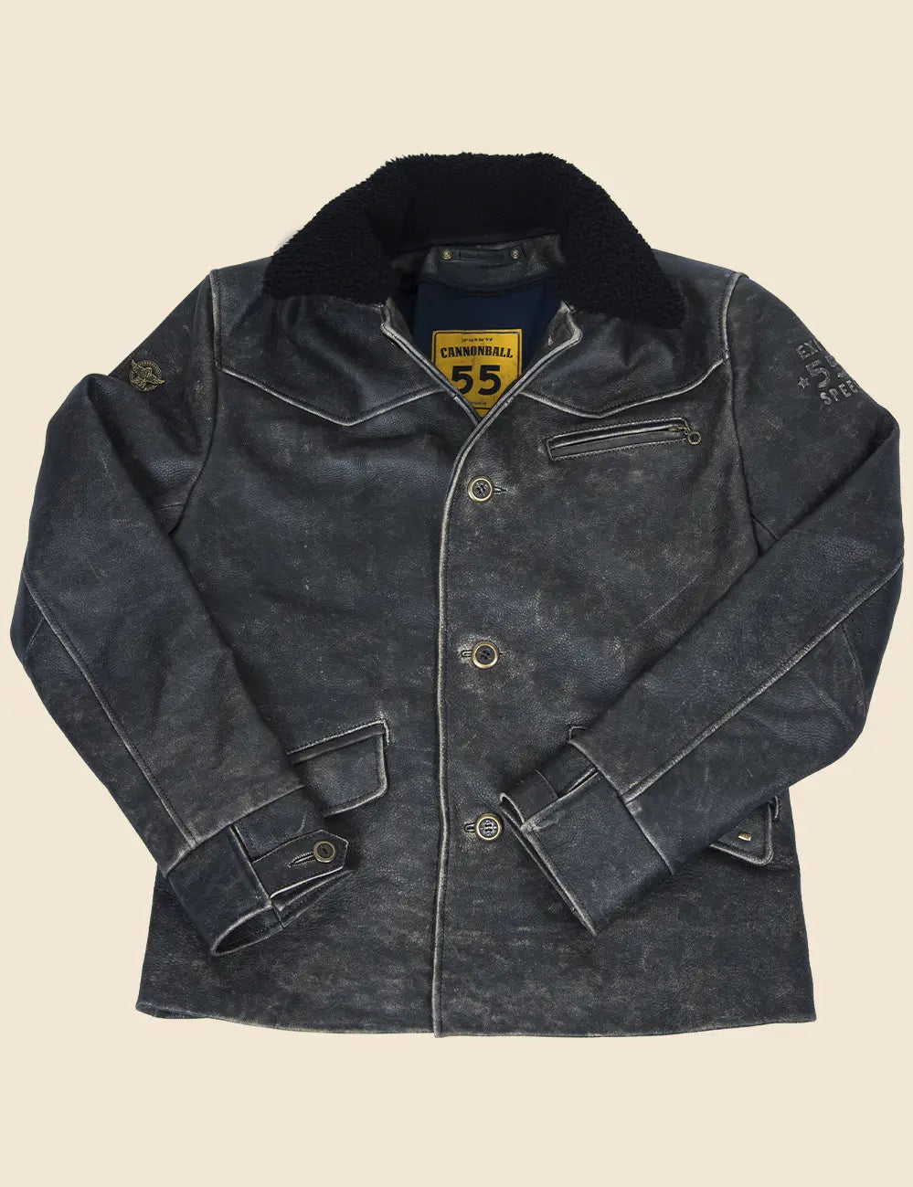 Falcon Leather Jacket black