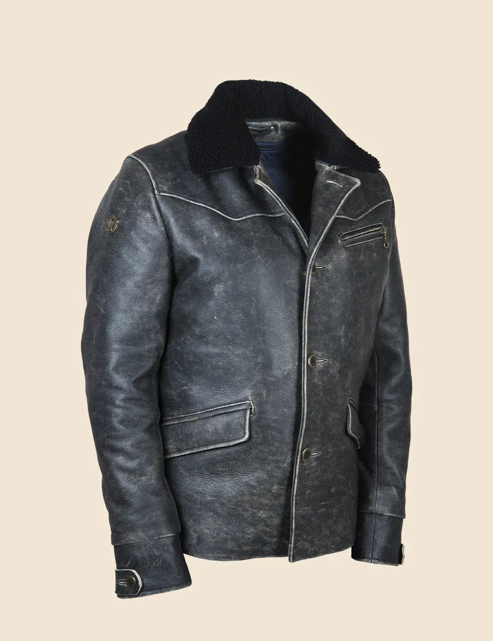 Falcon Leather Jacket black