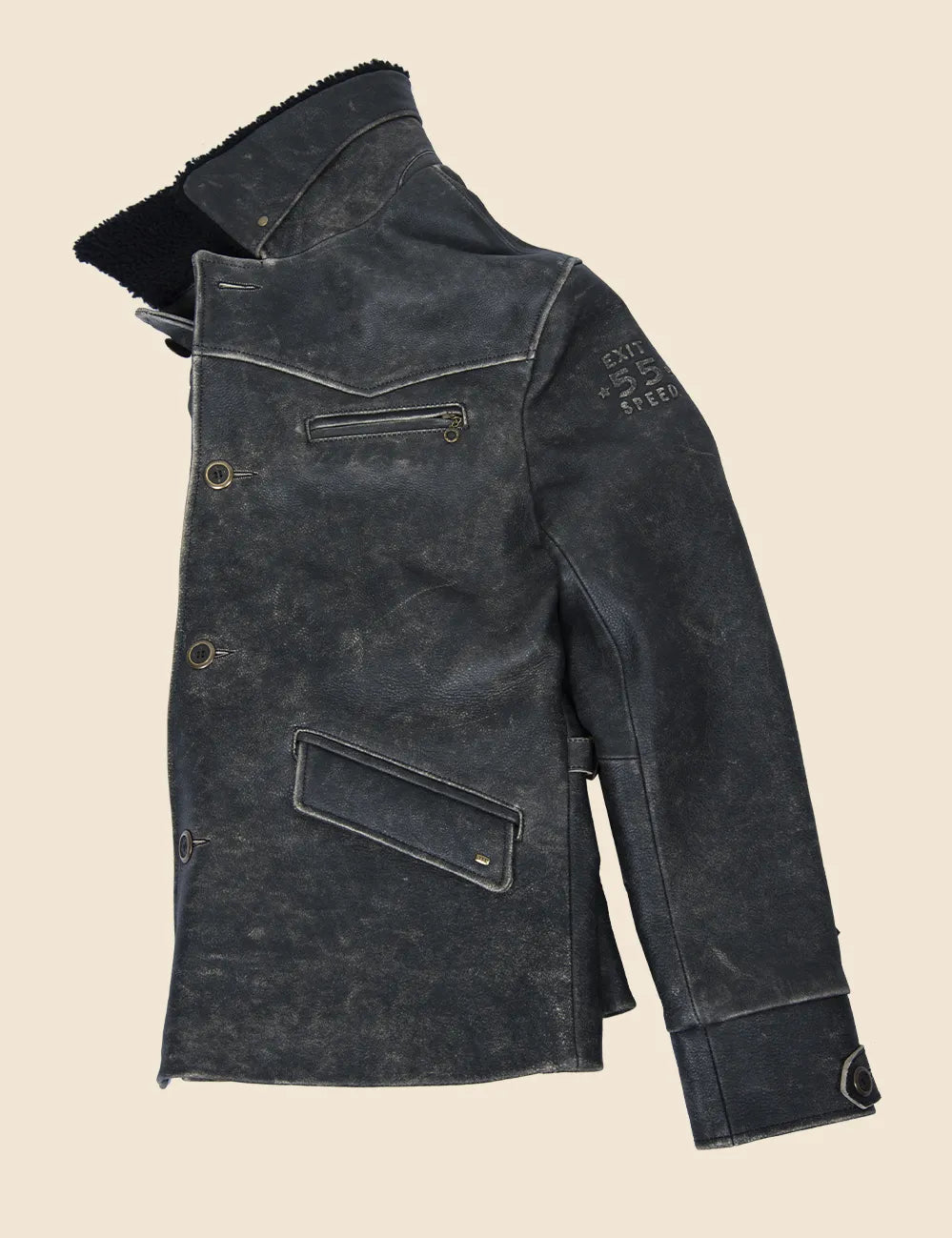 Falcon Leather Jacket black